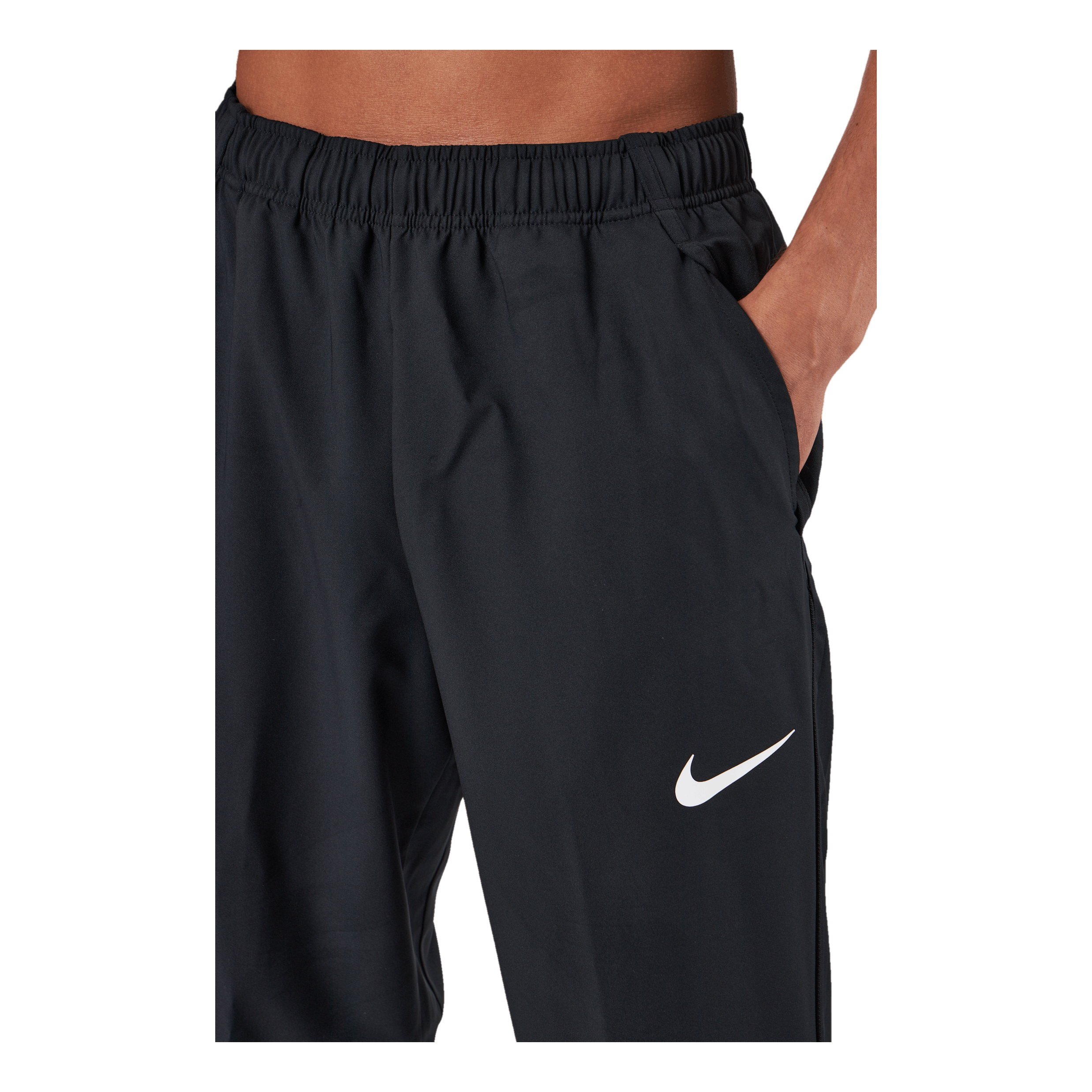 Nike Dri-FIT Men's Woven Team Training Pants BLACK/BLACK/WHITE 4 Nike Dri-FIT Men's Woven Team Training Pants BLACK/BLACK/WHITE - Image 4