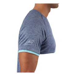 Babolat T-shirt Play Crew Neck White Blue -Takit Myyntikauppa 60924 28 005