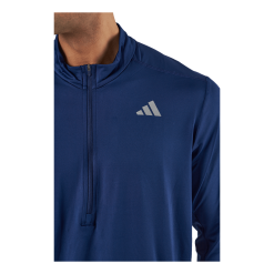 ADIDAS Own The Run 1/2 Zip Long-Sleeve Top Dark Blue -Takit Myyntikauppa 60928 94 004