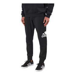 ADIDAS Essentials French Terry Tapered Cuff Logo Joggers Black