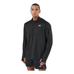 ADIDAS Own The Run 1/2 Zip Long-Sleeve Top Black