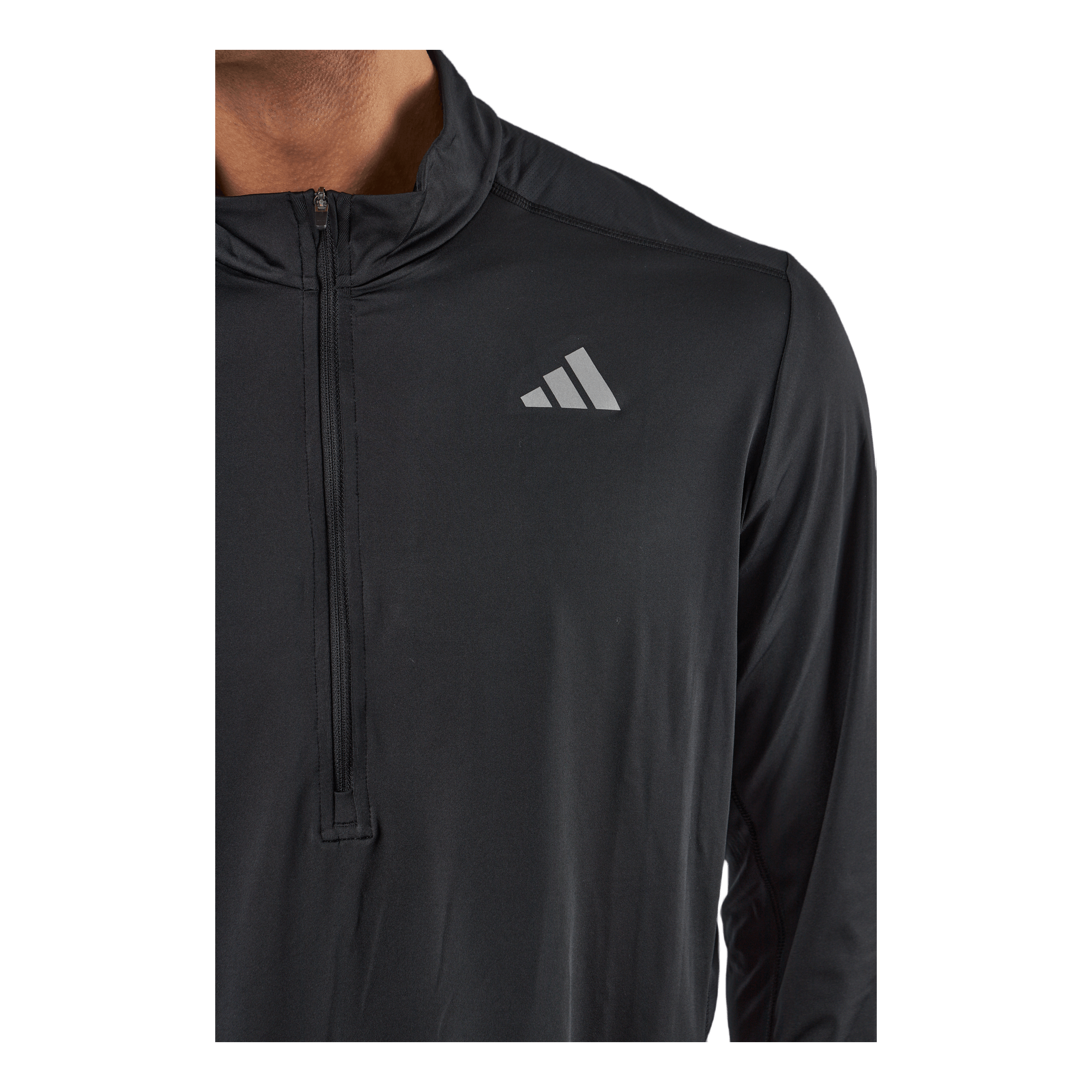 ADIDAS Own The Run 1/2 Zip Long-Sleeve Top Black 4 ADIDAS Own The Run 1/2 Zip Long-Sleeve Top Black - Image 4
