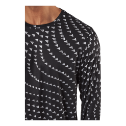 ADIDAS Brand Love Graphic Long Sleeve Long-sleeve Top Black -Takit Myyntikauppa 60929 53 010