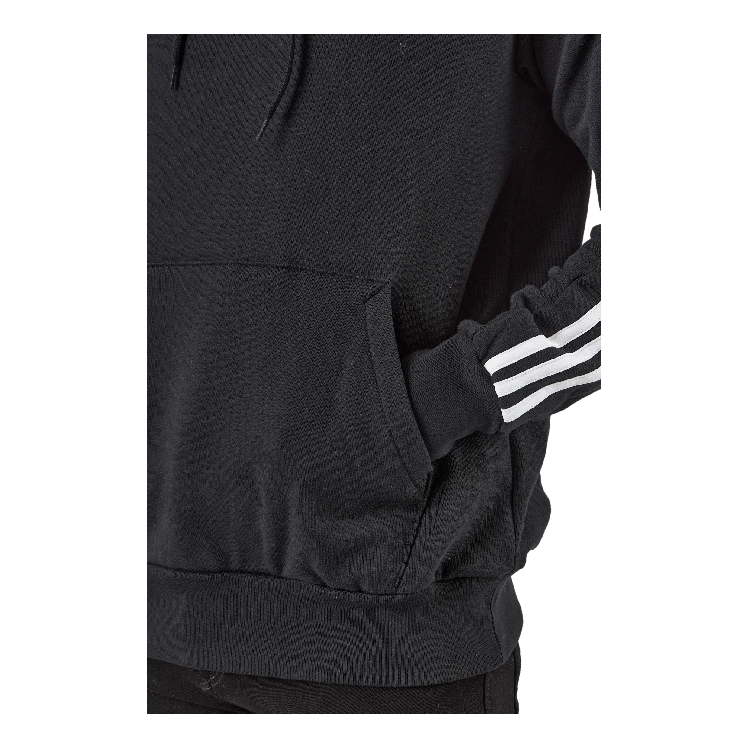 ADIDAS Essentials French Terry 3-Stripes Hoodie Black 5 ADIDAS Essentials French Terry 3-Stripes Hoodie Black - Image 5