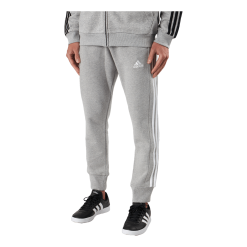 ADIDAS Essentials French Terry Tapered Cuff 3-Stripes Joggers Medium Grey Heather