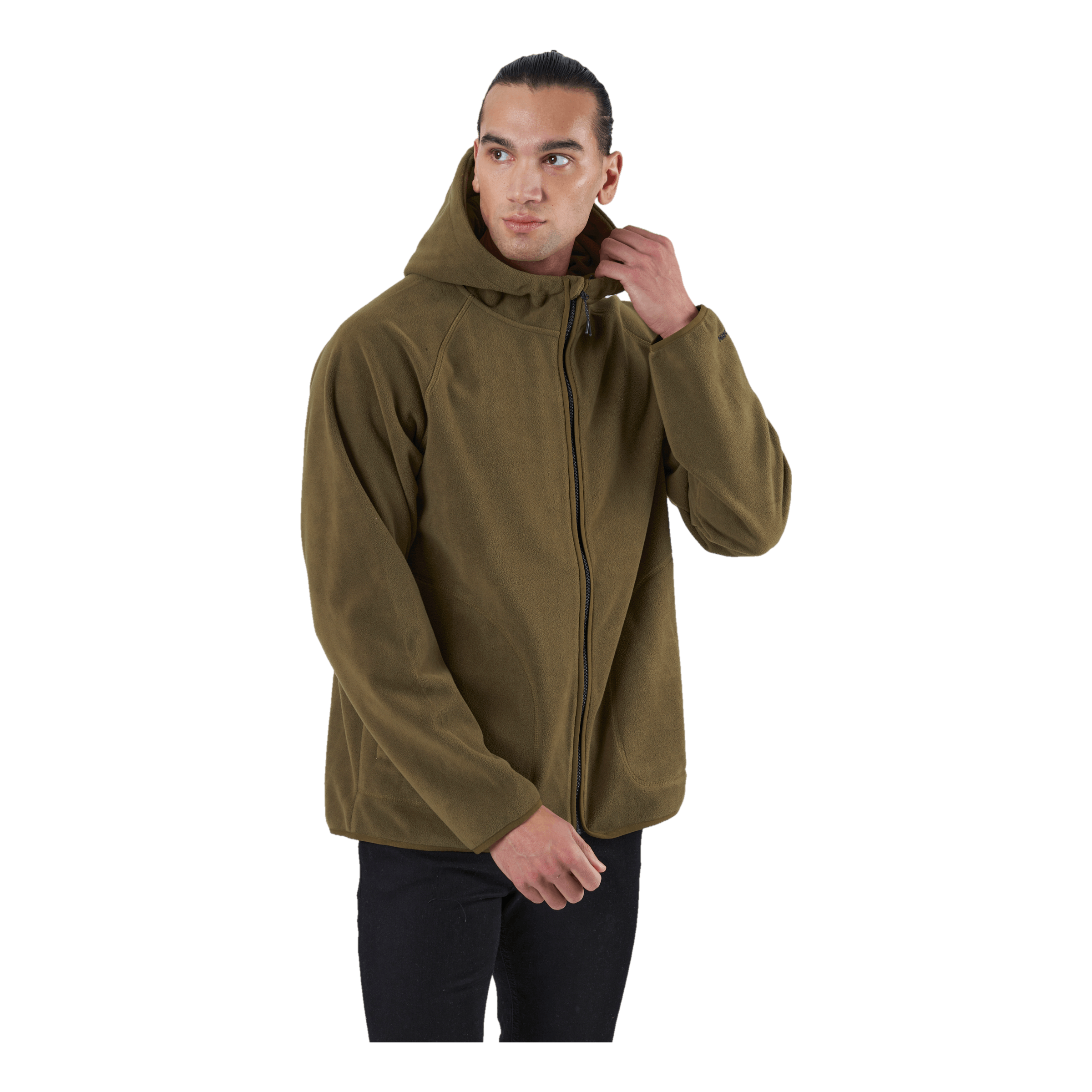 Tretorn Tech Fleece Hood M 506/dark Olive 2 Tretorn Tech Fleece Hood M 506/dark Olive - Image 2