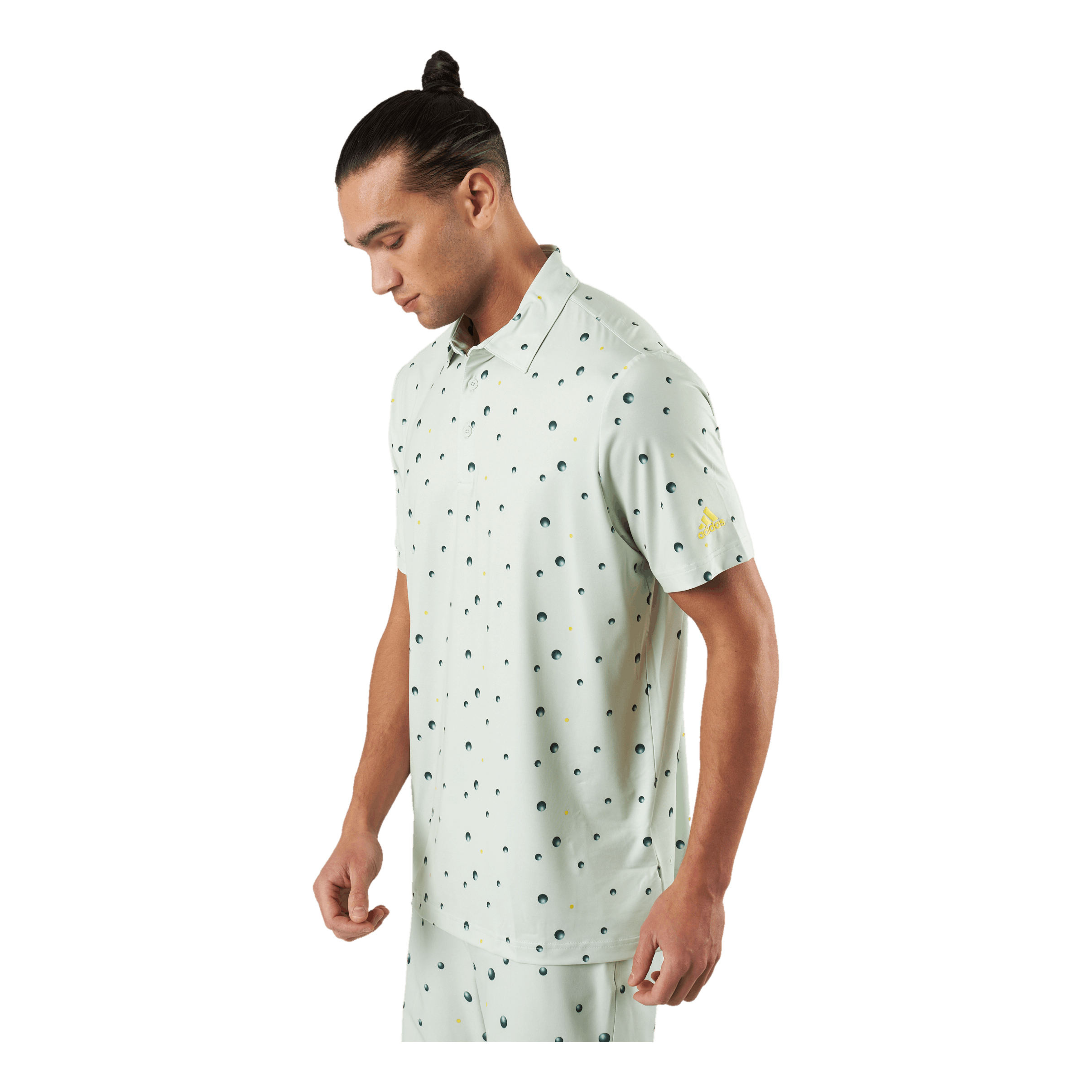 Adidas Ultimate 365 Allover Print Polo White/Green 2 Adidas Ultimate 365 Allover Print Polo White/Green - Image 2