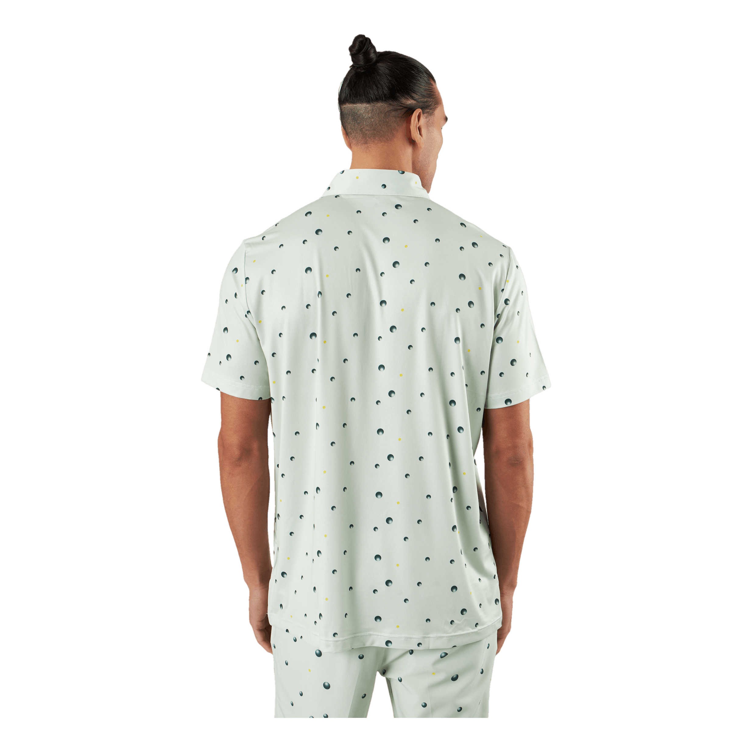 Adidas Ultimate 365 Allover Print Polo White/Green 3 Adidas Ultimate 365 Allover Print Polo White/Green - Image 3
