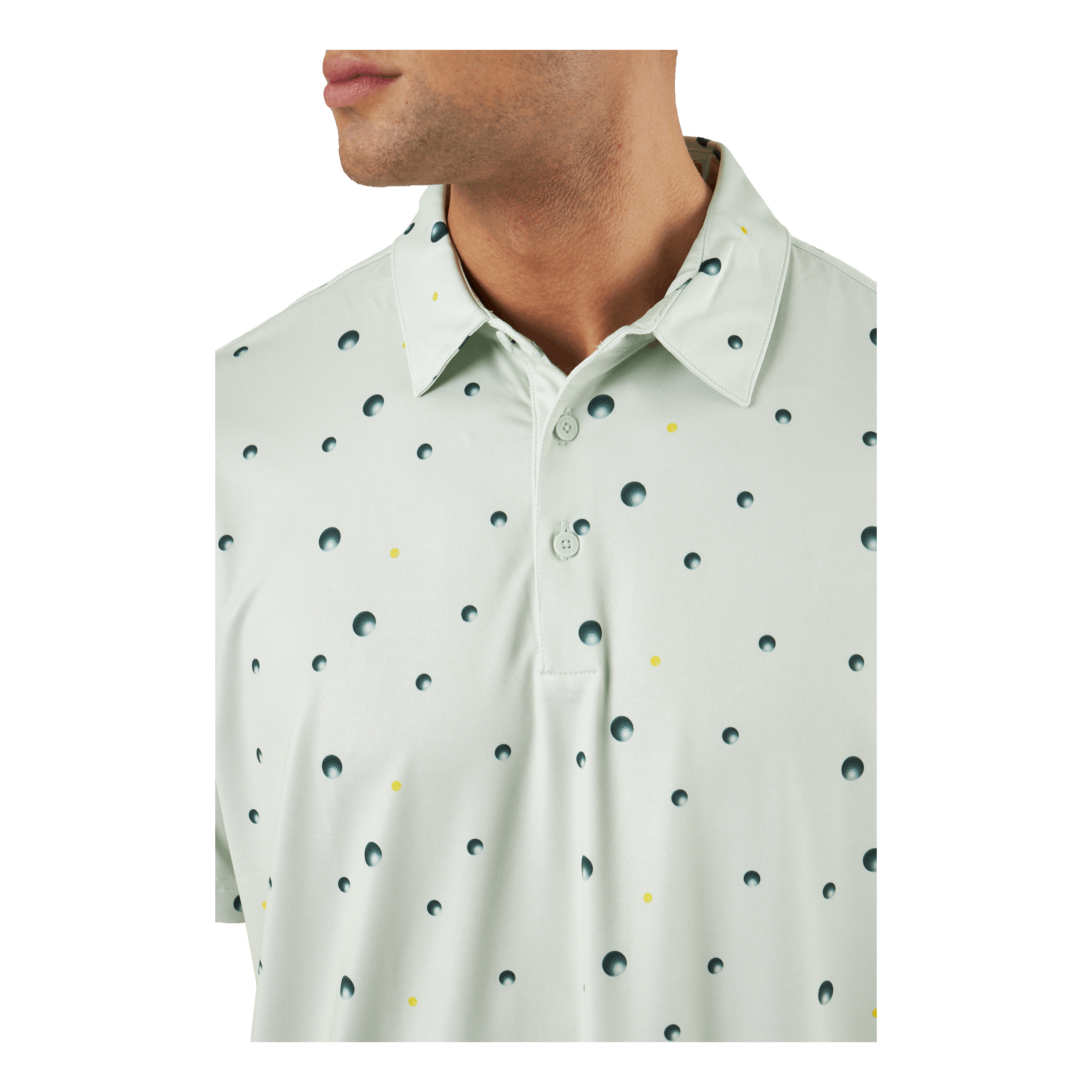 Adidas Ultimate 365 Allover Print Polo White/Green 4 Adidas Ultimate 365 Allover Print Polo White/Green - Image 4