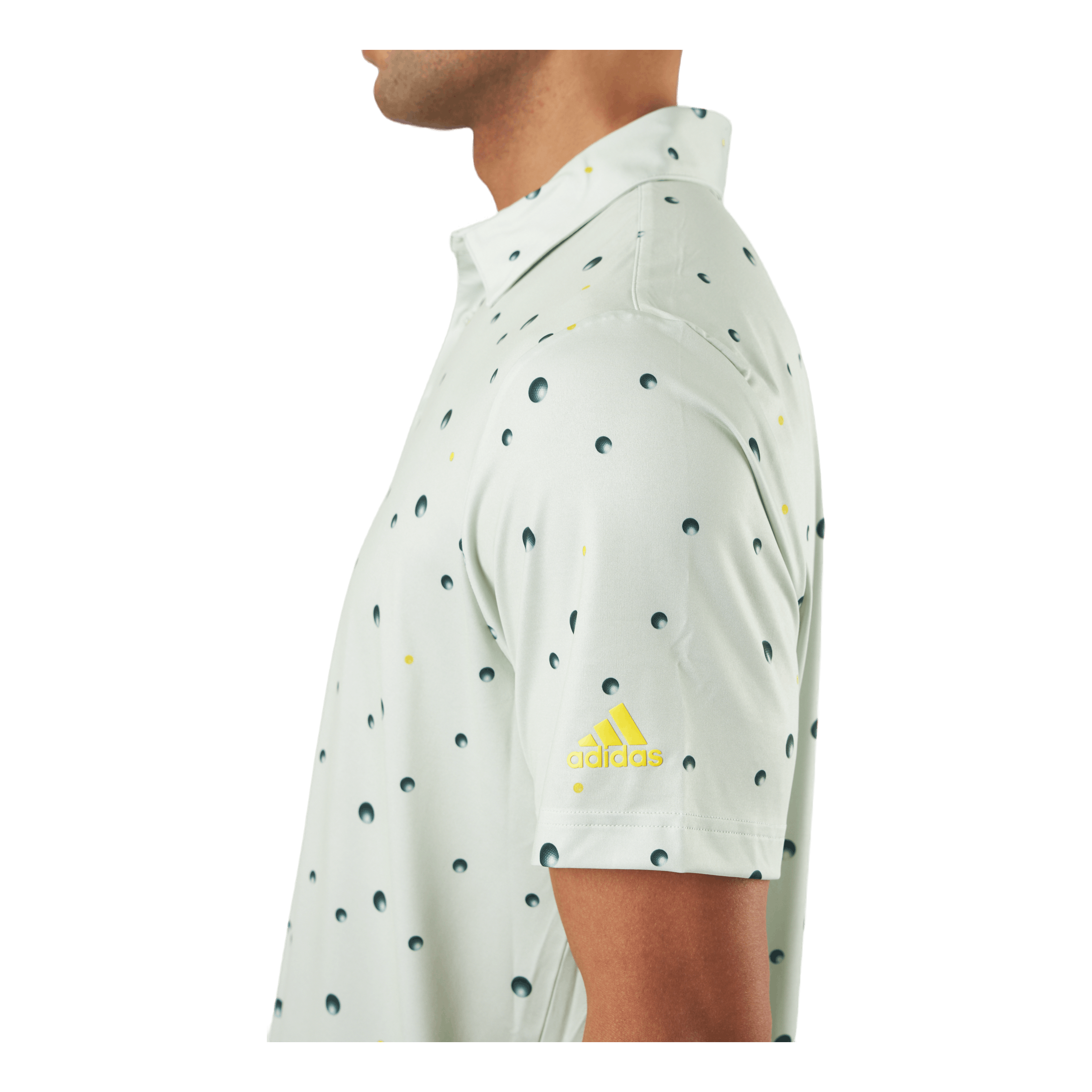 Adidas Ultimate 365 Allover Print Polo White/Green 5 Adidas Ultimate 365 Allover Print Polo White/Green - Image 5