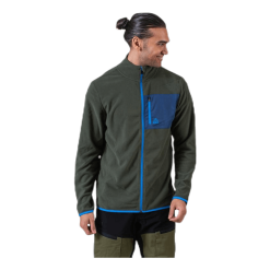 Bula Fleece Jacket Olive Green/Blue