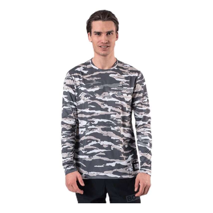 BJØRN BORG Axton LS Tee Green/Grey 1 BJØRN BORG Axton LS Tee Green/Grey