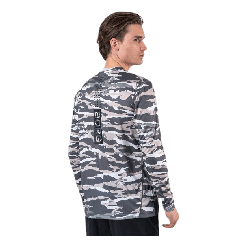 BJØRN BORG Axton LS Tee Green/Grey 3 BJØRN BORG Axton LS Tee Green/Grey - Image 3