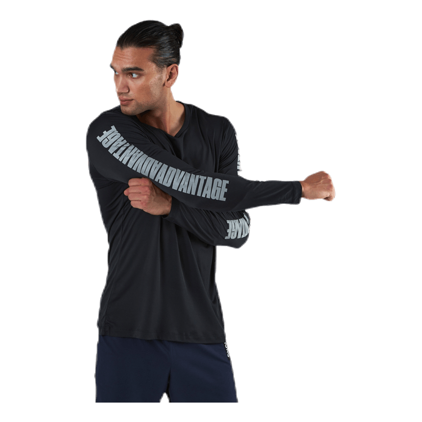 BJØRN BORG Perf Night LS Tee Black 2 BJØRN BORG Perf Night LS Tee Black - Image 2