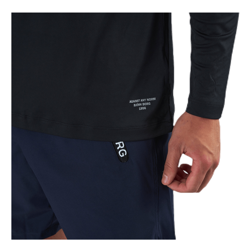 BJØRN BORG Perf Night LS Tee Black 4 BJØRN BORG Perf Night LS Tee Black - Image 4