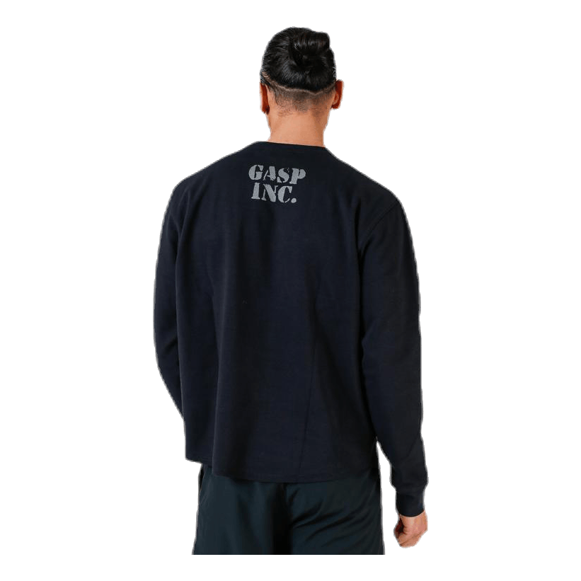 GASP Thermal Gym Sweater Grey 2 GASP Thermal Gym Sweater Grey - Image 2