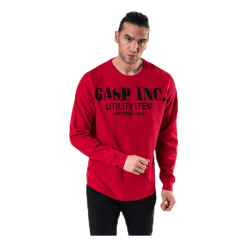 GASP Thermal Gym Sweater Red