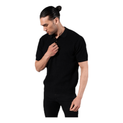 DEDICATED Sweater Short Sleeve Gnesta Black