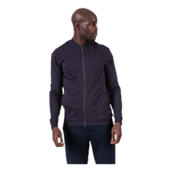 Bread & Boxers Jersey Jacket Blue