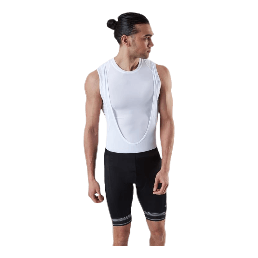 Odlo Fujin Tights Short Suspenders Bib White/Black 3 Odlo Fujin Tights Short Suspenders Bib White/Black - Image 3