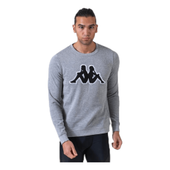 Kappa Sweat RN, Logo Airivit Black/Grey