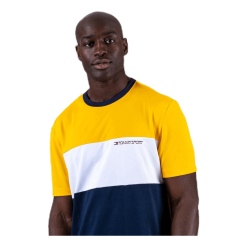 Tommy Hilfiger Sport Colourblock Logo Tee Gold