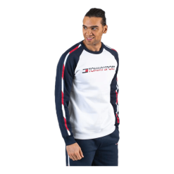 Tommy Hilfiger Sport Fleece Tape Crew White