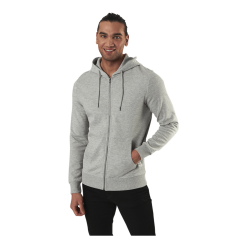 Jack & Jones Basic Sweat Zip Hood Grey